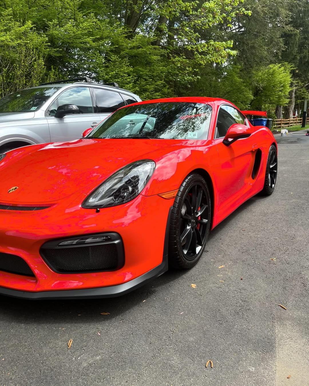 Hand washed Porsche Cayman GT4